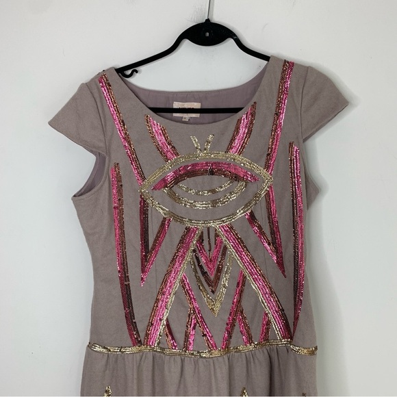 Kenzo Women’s Sequin Mini Dress Brown Size XL - Picture 12 of 16